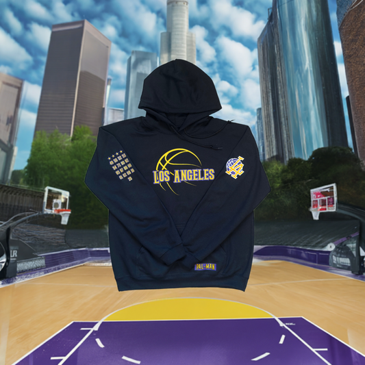 Los Angeles Basketball Hoodie | Black